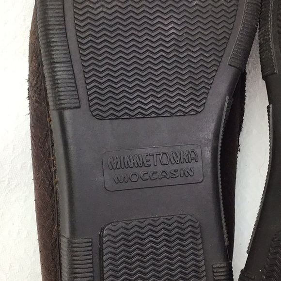 Minnetonka Brown Leather Loafers main image 12